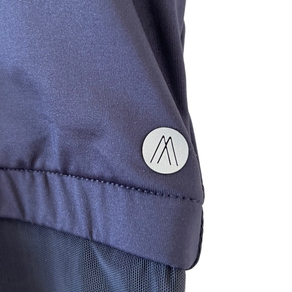 AMARI Active NEW Tidal Mesh Bra Tank Top In Midnight Navy Size S - Picture 9 of 14